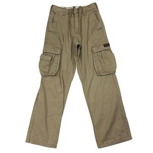 Vintage Aeropostale Cargo Pants Mens 28X30 Baggy Y2K Tan Beige Army Military